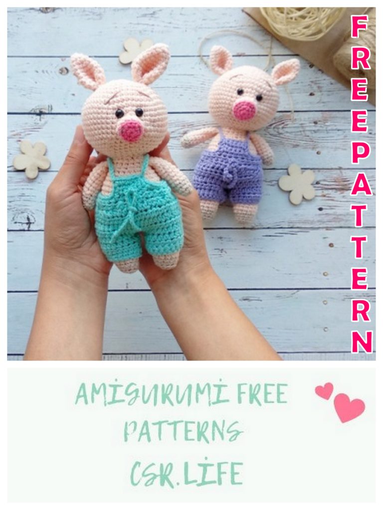 Amigurumi Cute Piggy Free Crochet Pattern