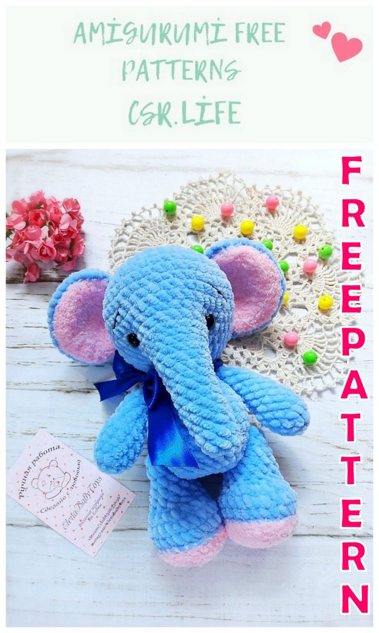 Amigurumi Cute Elephant Free Pattern