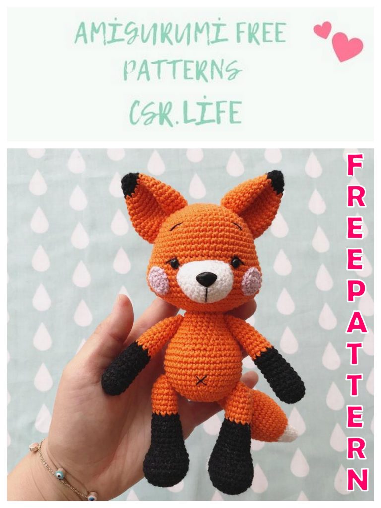Amigurumi Little Cute Fox Free Crochet Pattern