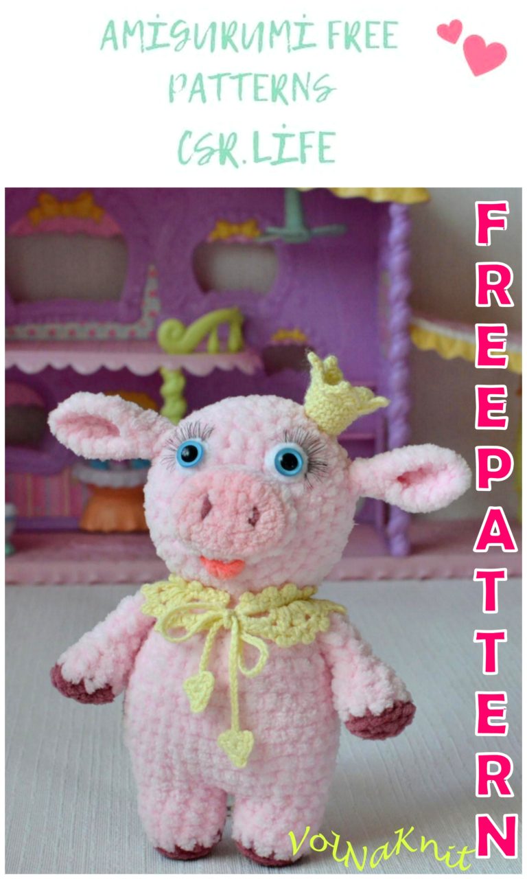 Amigurumi Princess Piggy Free Crochet Pattern