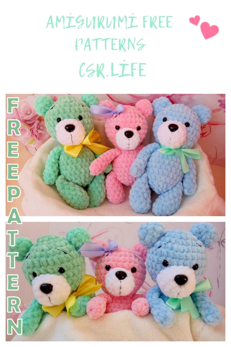 Amigurumi Little Cute Bear Free Crochet Pattern
