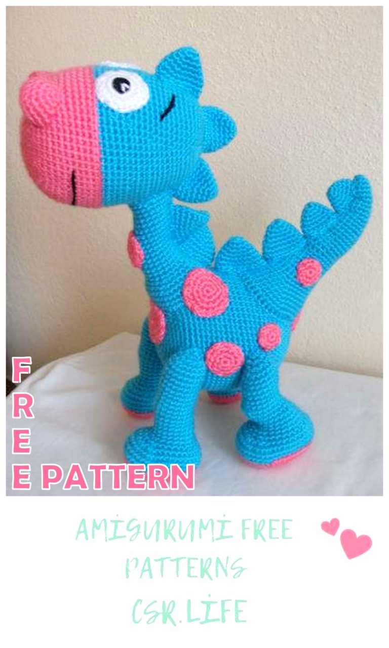 Amigurumi Cute Dinasour Free Crochet Pattern