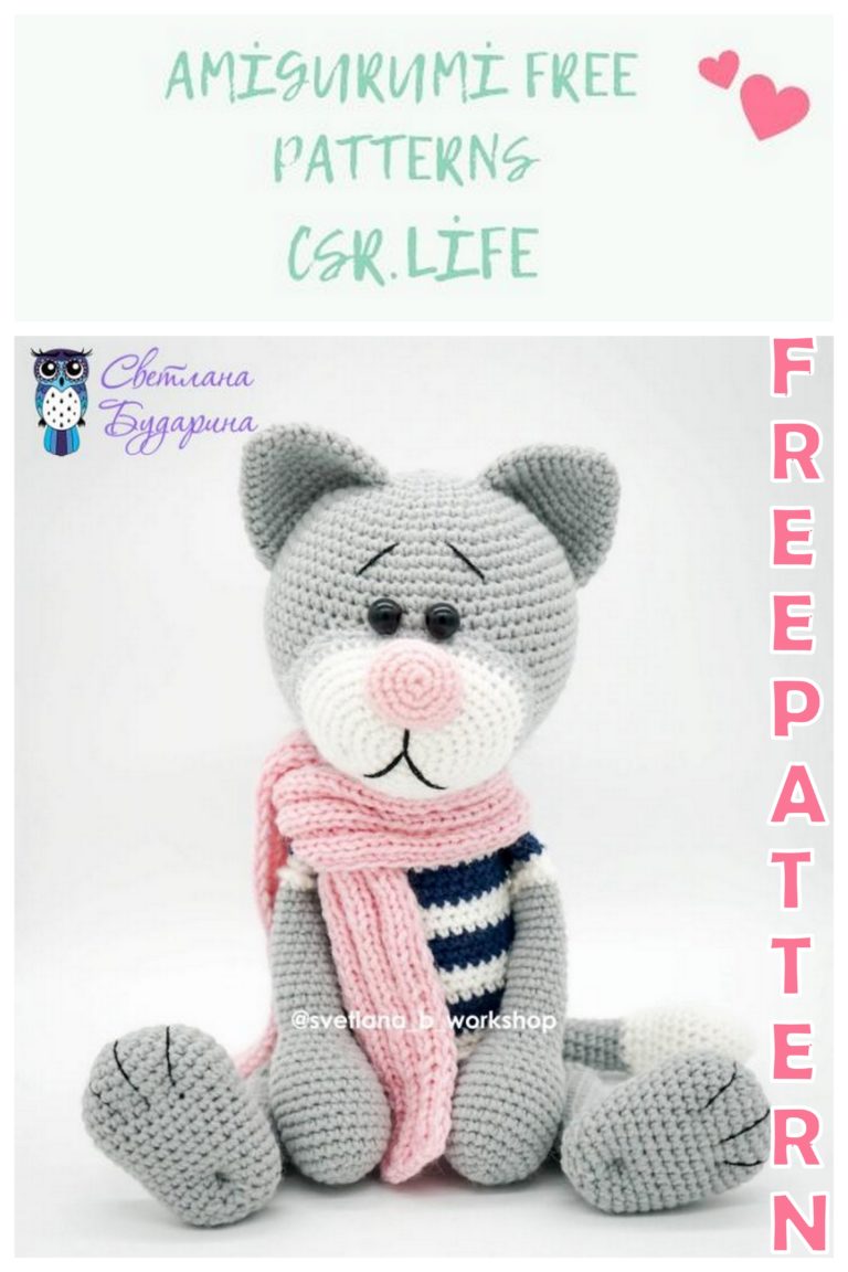 Amigurumi Cute Cat Free Crochet Pattern