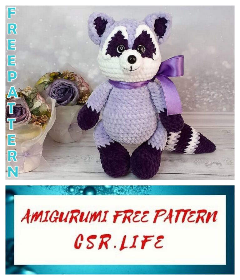 Cute Raccoon Amigurumi Free Pattern