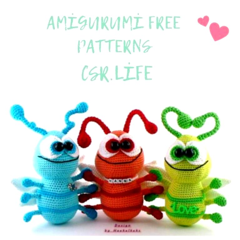 Cute Caterpillar Boogie Amigurumi Free Pattern