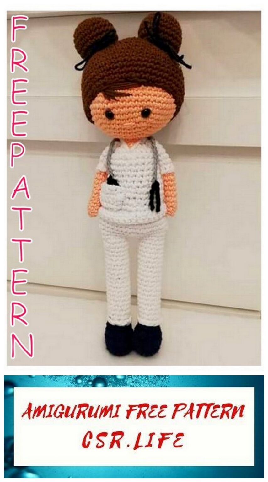Nurse Doll Amigurumi Free Crochet Pattern Free Amigurumi Crochet Patterns