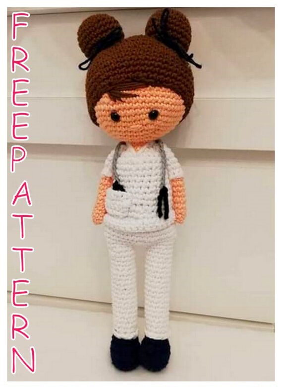 Nurse Doll Amigurumi Free Crochet Pattern