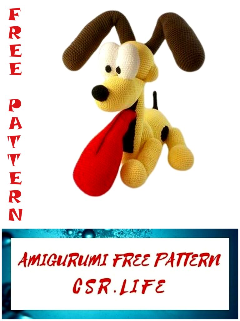 Dog Odie Amigurumi Free Crochet Pattern