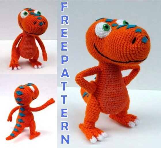 Dinosaur T-Rex Amigurumi Free Pattern