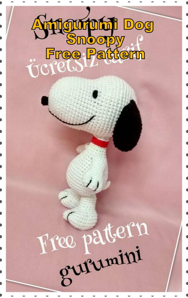 Dog Snoopy Amigurumi Free Pattern