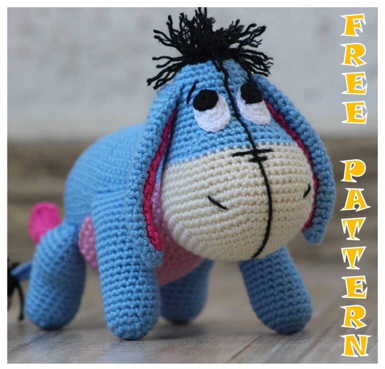 Donkey Eeyore Amigurumi Free Crochet Pattern