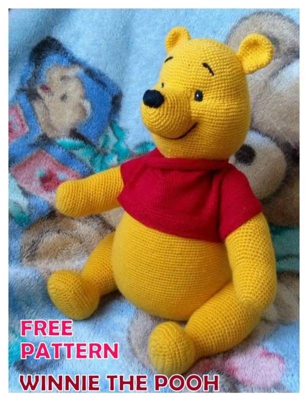 Winnie the Pooh Amigurumi Free Crochet Pattern