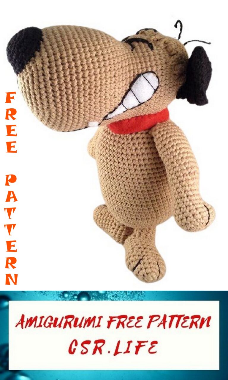 Dog Muttley Amigurumi Free Crochet Pattern