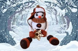 Cute Snowman With a Hat Amigurumi Free Crochet Pattern