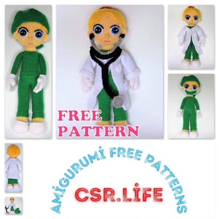 Amigurumi Female Doctor Free Crochet Pattern