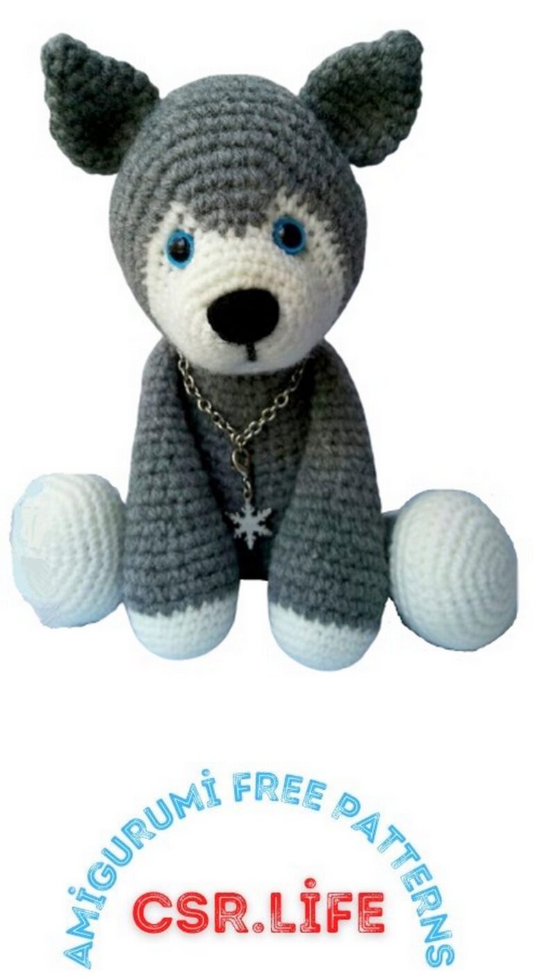 Dog Husky Amigurumi Free Crochet Pattern