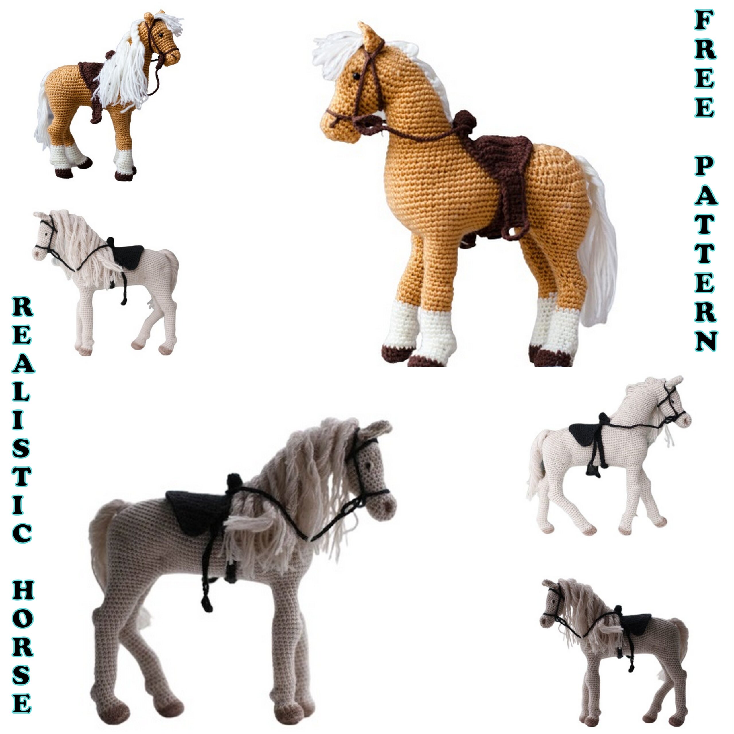Realistic Horse Amigurumi Free Crochet Pattern Csr.life
