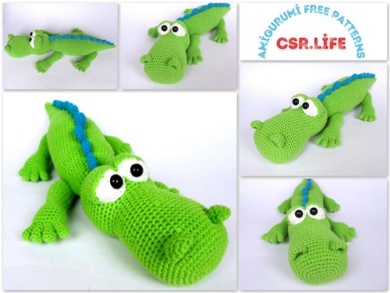 Cute Crocodile Amigurumi Free Crochet Pattern