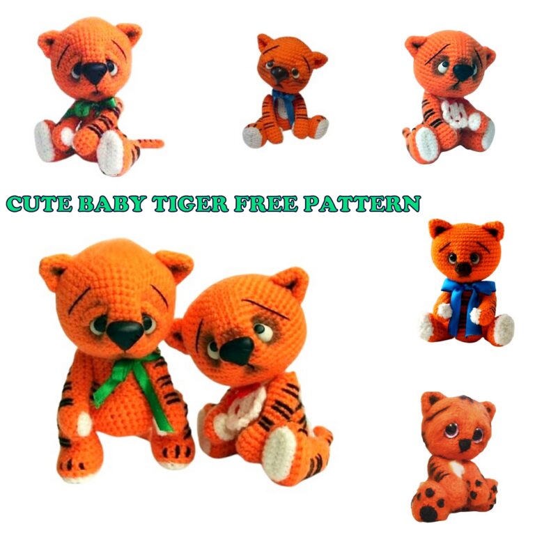 Cute Baby Tiger Amigurumi Free Crochet Pattern