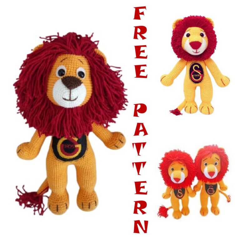 Amigurumi Big King Lion Free Crochet Pattern