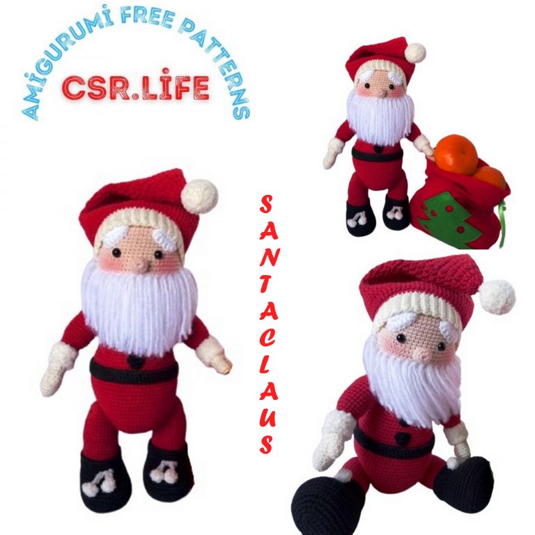 Christmas Santa Claus Amigurumi Free Pattern