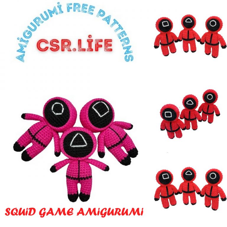 Squid Game Amigurumi Free Pattern