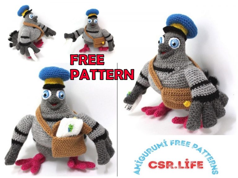 Post Pigeon Amigurumi Free Pattern