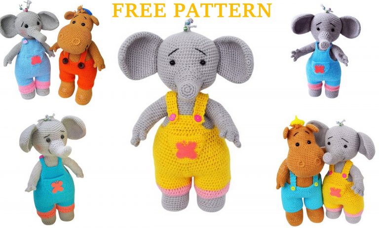 Elephant Toma Amigurumi Free Pattern
