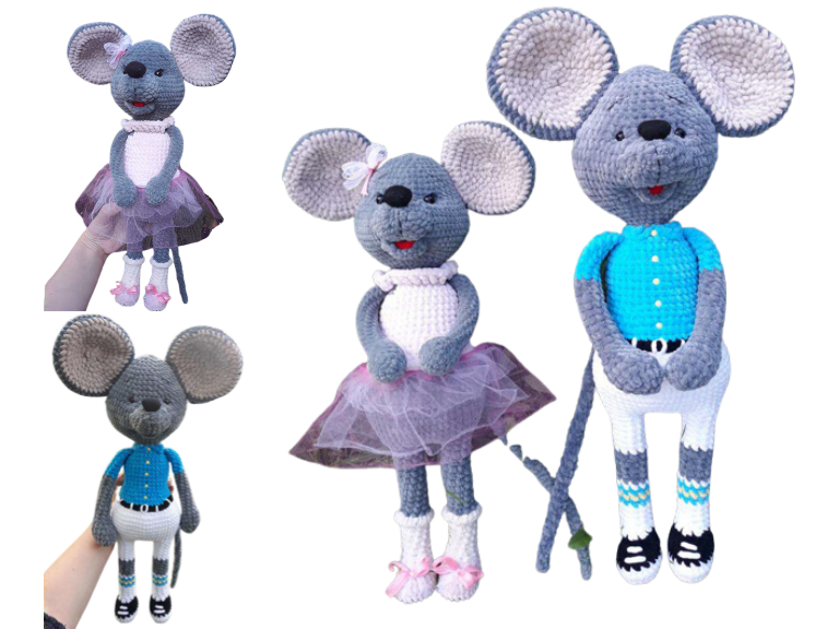 Mice Amigurumi Free Pattern