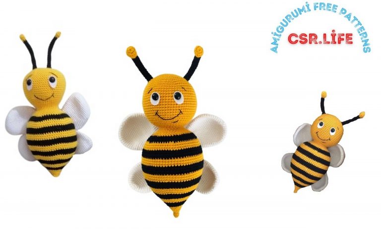 Amigurumi Fat Bee Free Crochet Pattern