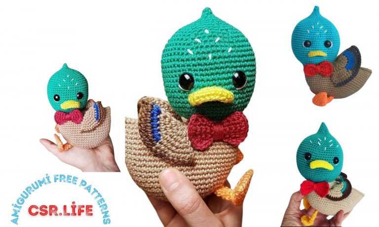 Amigurumi Green Headed Duck Free Crochet Pattern