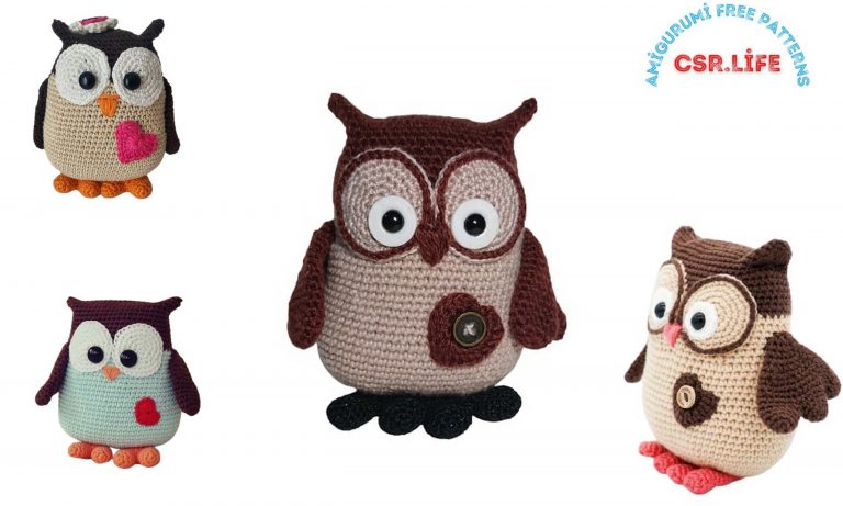 Cute Owl Amigurumi Free Pattern