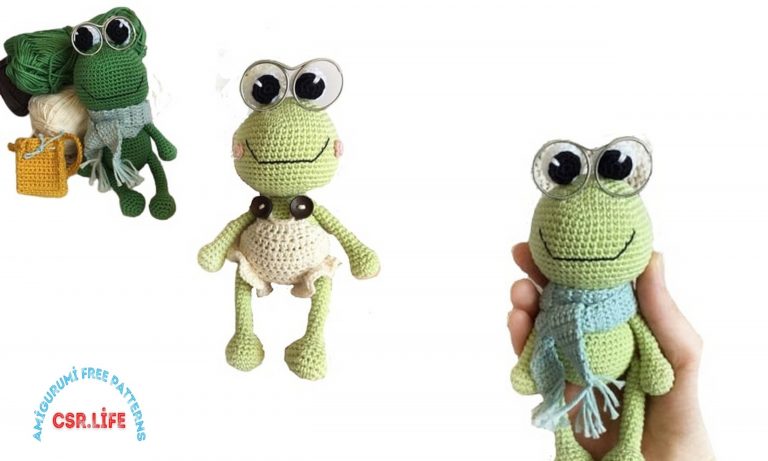 Amigurumi Frog with Glasses Free Pattern