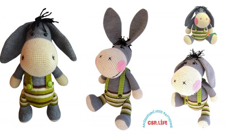 Amigurumi Cute Donkey Free Crochet Pattern