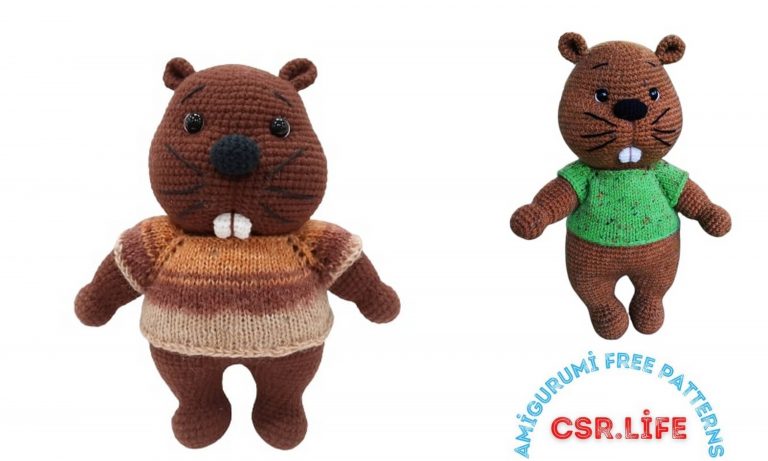 Cute Beaver Amigurumi Free Pattern