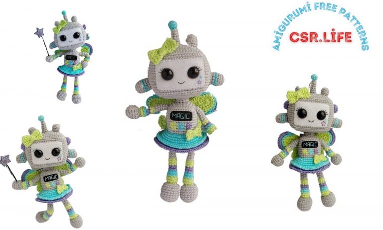 Ms. Robot Amigurumi Free Pattern