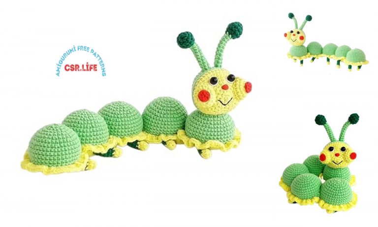 Cute Caterpillar Amigurumi Free Crochet Pattern