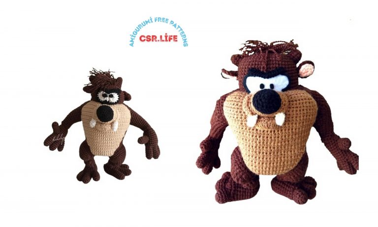 Amigurumi Tasmanian Devil Free Crochet Pattern