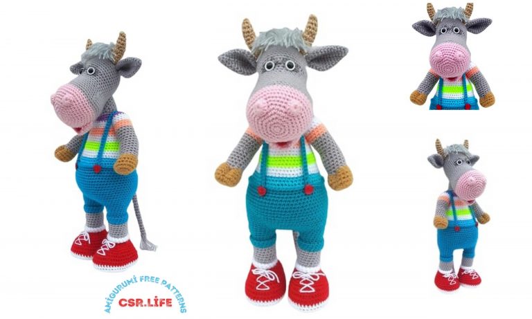 Cute Bull Amigurumi Free Crochet Pattern