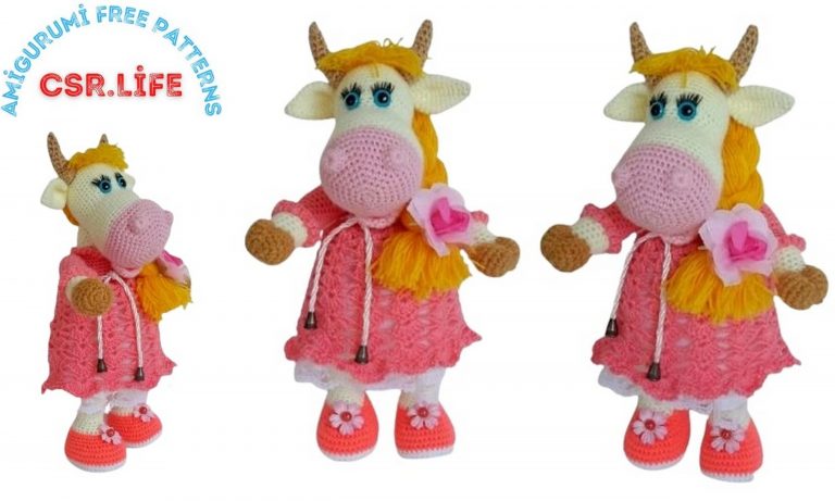 Sweet Cow Amigurumi Free Crochet Pattern