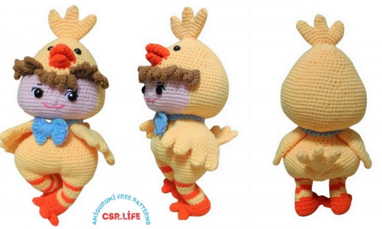 Baby Chick Doll Amigurumi Free Crochet Pattern