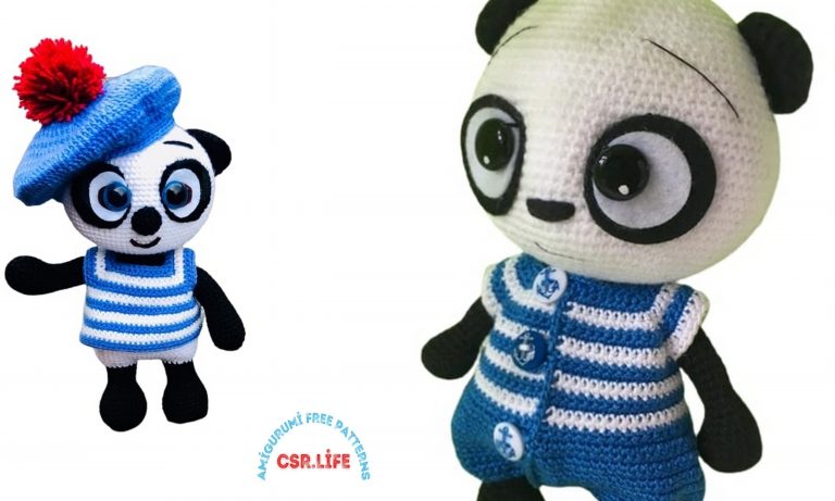 Sailor Panda Amigurumi Free Pattern