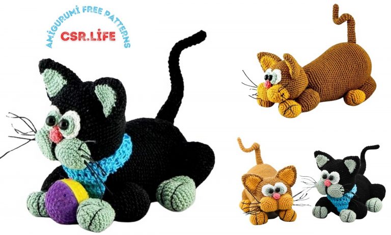 Amigurumi Fat Cats Free Crochet Pattern