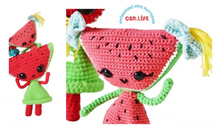 Amigurumi Watermelon Girl Free Pattern