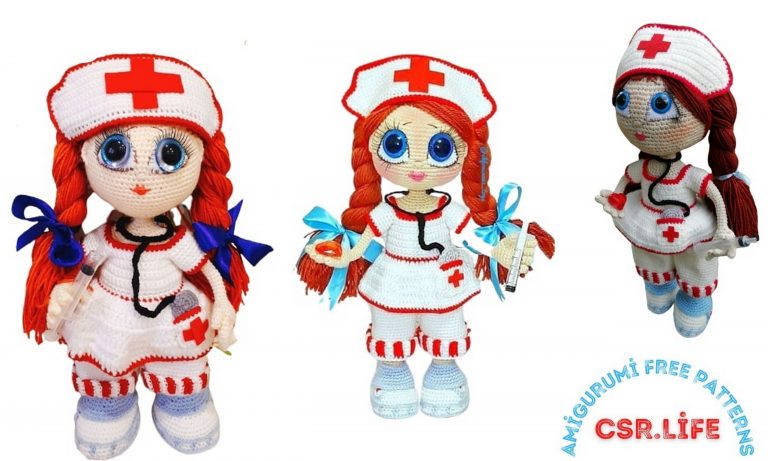 Nurse Doll Amigurumi Free Pattern