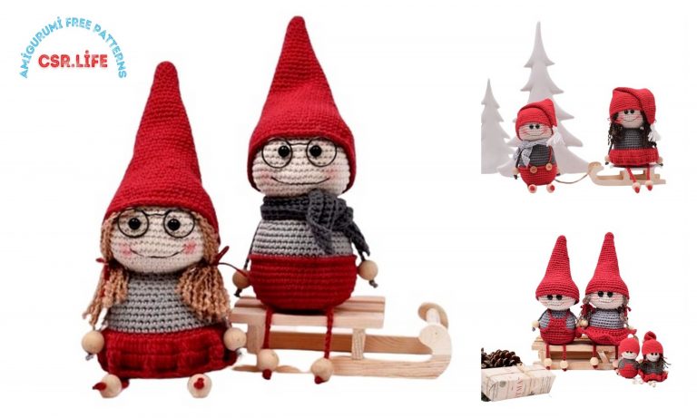 Cute Christmas Gnomes Amigurumi Free Pattern