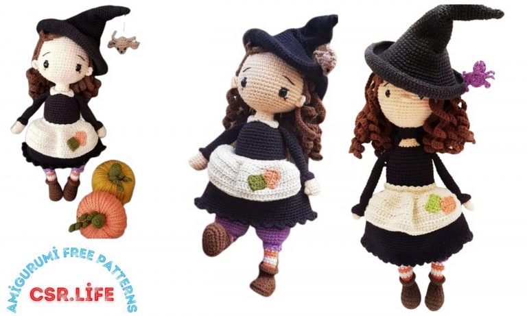 Witch Ezi Amigurumi Free Pattern