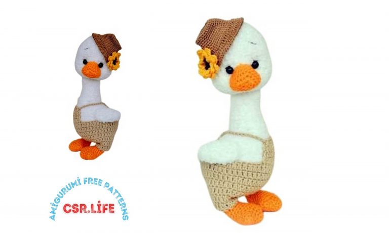 Little Cute Goose Amigurumi Free Pattern