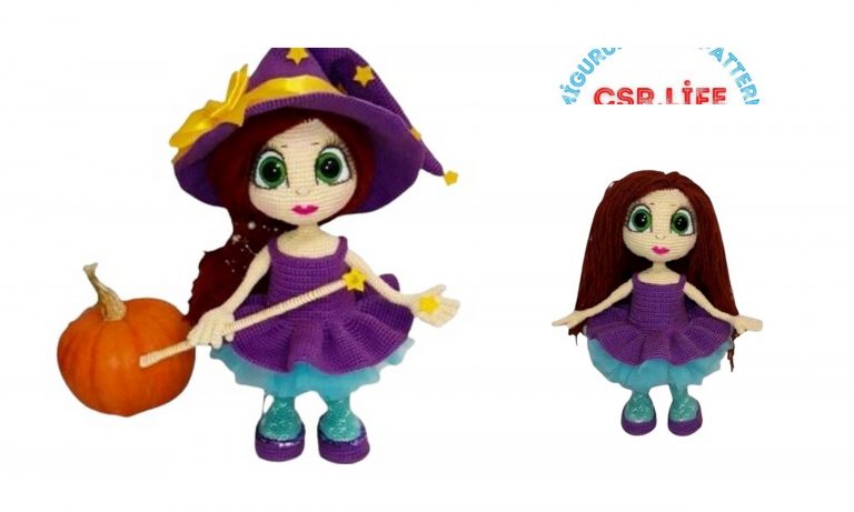 Sweet Witch Doll Amigurumi Free Crochet Pattern