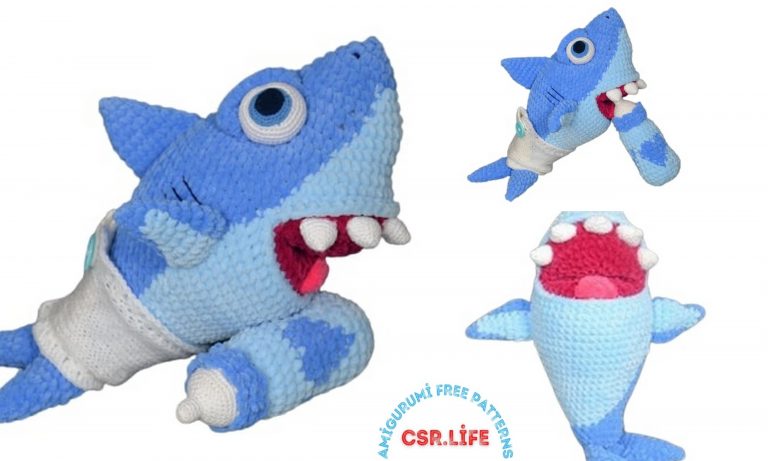 Amigurumi Baby Shark Free Pattern